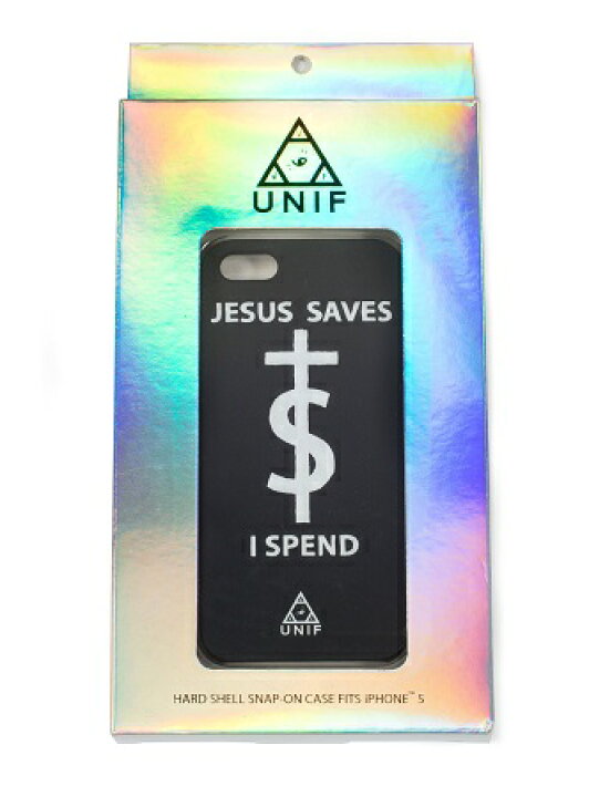 楽天市場 新品 送料無料 Unif ユニフ ロゴ Iphone5 5s Iphoneケース ブラック 新作 オシャレ Lエル