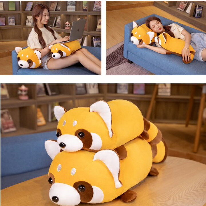 楽天市場 ぬいぐるみ 癒し チャーミーラクーン アライグマ ロング クッション 巨大サイズ 約60cm 約80cm サイズ選択可能 抱き枕 ふわふわ感 パーティー インテリア 動物 可愛い おもちゃ キッズ アニマル 観賞 店頭 ディスプレイ オーナメント 誕生日 イベント 送料