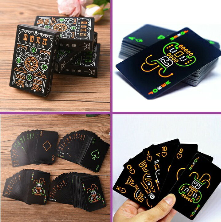 楽天市場 トランプ ゲーム カード ナイトライト ファンタジー カラフルピップデザイン ランダムカラー 夜光 イベント ギフト パーティー Rpg ポーカー おもちゃ お洒落 インテリア 余興 会場 知育 頭脳バトル 修学旅行 待ち時間 7並べ ババ抜き ジョーカー 送料無料