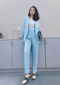 楽天市場 ブルー スーツ セットアップ レディースファッション の通販