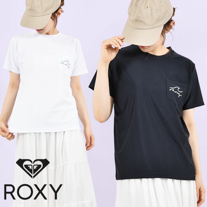 楽天市場 ラッシュ Tシャツ レディース ロキシー Roxy 速乾 半袖 Ripple 半袖ラッシュガード Uvカット 水陸両用 紫外線対策 プリントtシャツ ラッシュ ガード トレーニング サーフィン ヨガ プール 海水浴 フィットネス ランニング 水着 22春夏新作 Off