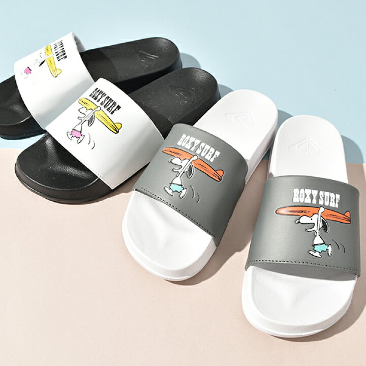 市場 ロキシー Roxy Peanuts スヌーピー おしゃれ サンダル かわいい レディース シャワーサンダル イラスト ビーサン Slippy ビーチサンダル