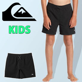 送料無料 サーフパンツ キッズ クイックシルバー QUIKSILVER ジュニア 男の子 子供 EVERYDAY SOLID VOLLEY YTH 14 BOY KIDS 水着 ロゴ ボードショーツ ジャムショーツ 海水パンツ 海パン スイムウェア スイミング 水泳 プール 海水浴 2024春夏新作 10%off