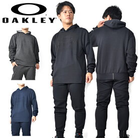 得割37 送料無料 上下セット OAKLEY オークリー メンズ スウェット フーディー パーカー ロング パンツ プルオーバー 上下組 セットアップ スポーツ トレーニング ランニング ウェア FOA402929 FOA402958