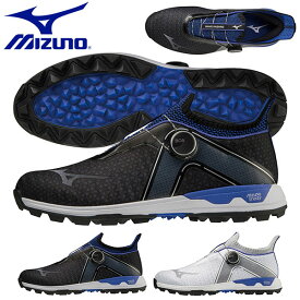 送料無料 ゴルフシューズ メンズ ミズノ MIZUNO WAVE HAZARD BOA ウエーブ ハザード ゴルフ スパイクレス シューズ ダイヤル式 BOA ボア 靴 GOLF 51GM2170 得割18