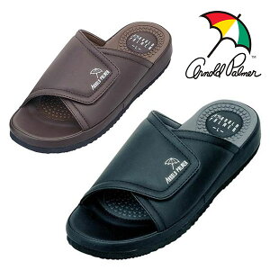 アーノルドパーマー サンダル Arnold Palmer メンズ 幅広 マジックテープ コンフォートサンダル オフィスシューズ 疲れにくい 歩きやすい サンダル スリッパ シューズ 靴 黒 茶 AP2301