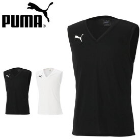 ゆうパケット対応可能！タンクトップ プーマ PUMA メンズ スリーブレス インナーシャツ ノースリーブ シャツ スポーツシャツ スポーツウェア トレーニングシャツ プラクティス サッカー フットサル クラブ 部活 655277