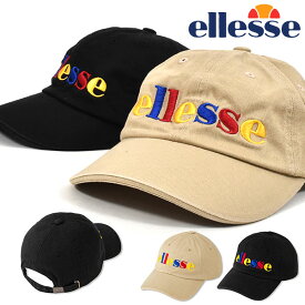 送料無料 30%off サンドベージュ キャップ ellesse エレッセ Ellesse Logo Cap ロゴキャップ メンズ レディース カラフルロゴ 帽子 eha10304