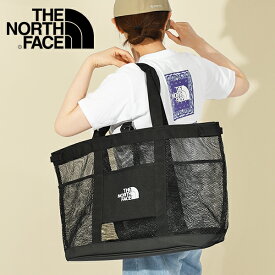 送料無料 ノースフェイス キャンプ メッシュ トートバッグ THE NORTH FACE Glutton Mesh Tote M グラットン メッシュ トート メンズ レディース 44L アウトドア NM82401 2024春夏新作