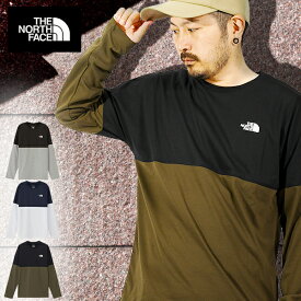 送料無料 ノースフェイス ヌプシ 長袖Tシャツ メンズ レディース ロンT UV 中厚手 THE NORTH FACE L/S Bi-Colored Nuptse Tee ロングスリーブ バイカラー ヌプシ ティー NT82384