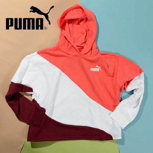 30%off 送料無料 プーマ キッズ ガールズ スウェット パーカー PUMA POWER キャット フーディースウェット ジュニア 子供 女の子 裏毛 プルオーバー ジャージ トレーナー スエット 子供服 675839
