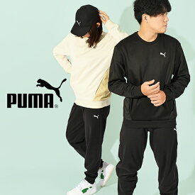 30%off 送料無料 プーマ メンズ レディース 異素材 スウェット トレーナー 上下セット PUMA OPEN ROAD クルースウェット RAD/CAL パンツ 裏起毛 ジャージ スエット 上下組 セットアップ スポーツウェア トレーニング ウェア 2023秋冬新作 678354 678381