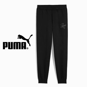 送料無料 プーマ キッズ ガールズ スウェット パンツ PUMA ESS SCRIPT スウェットPT FL G ジュニア 子供 女の子 裏起毛 ロングパンツ ジャージ スエット 2025秋冬新作 691127
