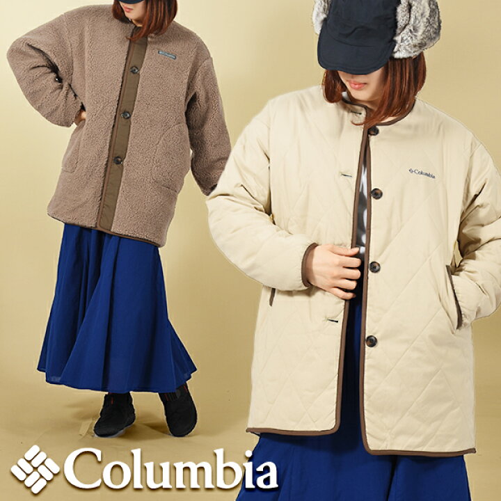 楽天市場】送料無料 コロンビア リバーシブル ボア コート Columbia 