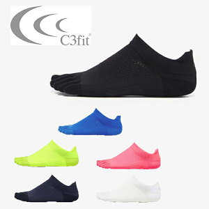ゆうパケット対応可能! C3fit 五本指 アーチサポート ショートソックス シースリーフィット メンズ レディース スポーツ 靴下 くるぶし ソックス 五本指ソックス 5本指ソックス ランニング