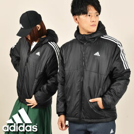 30%off 送料無料 アディダス 中綿 ジャケット adidas メンズ レディース ESS INS HO ジャケット アウター ジャンパー アウトドアジャケット 防寒 ウェア 3本ライン IZG09