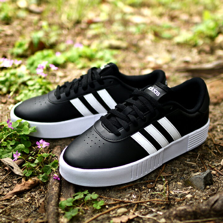 楽天市場 42 Off 厚底 スニーカー アディダス Adidas レディース Court Bold W シューズ 靴 3本ライン Fx3490 エレファント靴店