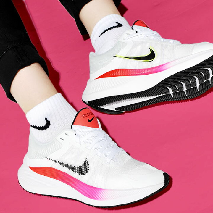 楽天市場 送料無料 ナイキ ランニングシューズ レディース Nike ウィンフロー8 シューズ 靴 Cw3421 100 スニーカー ホワイト ピンク 21秋新作 エレファント靴店
