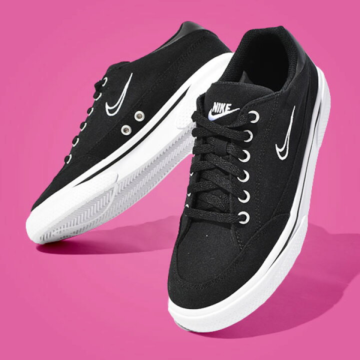 楽天市場 送料無料 ナイキ スニーカー メンズ レディース Nike レトロ Gts シューズ 靴 ローカット カジュアル キャンバス スニーカー ブラック 黒 Db 21秋新作 エレファント靴店