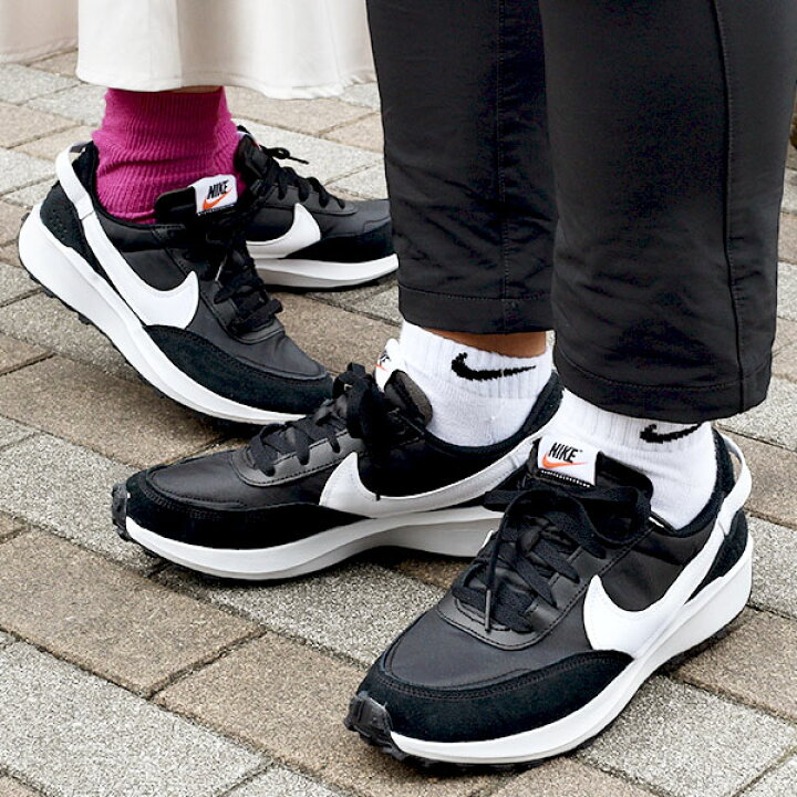 楽天市場 送料無料 ナイキ スニーカー メンズ レディース Nike シューズ Waffle Debut ワッフル デビュー ブラック ホワイト 黒 白 Dh9522 001 22春新作 エレファント靴店