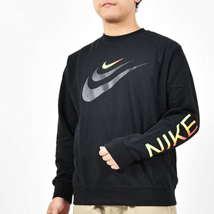 楽天市場 送料無料 ナイキ スウェット メンズ レディース Nike As M Nsw Crw Ft Gpsrn トレーナー 長袖 フレンチ テリー スウェットシャツ ブラック 黒 Dq5215 22春新作 エレファント靴店