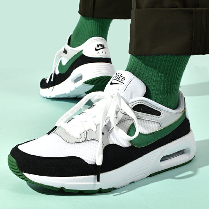 楽天市場 送料無料 ナイキ スニーカー メンズ レディース Nike エア マックス Sc シューズ 靴 エアマックス Air Max Sc ホワイト グリーン Cw4555 109 22秋新作 エレファント靴店