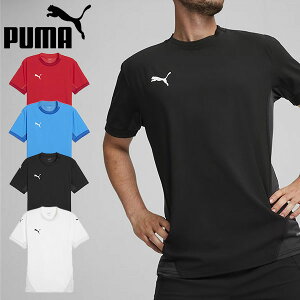 ゆうパケット発送! 送料無料 プーマ メンズ 半袖 Tシャツ PUMA teamFINAL ゲームシャツ ワンポイントロゴ スポーツウェア サッカー フットボール フットサル トレーニングウェア 練習 部活 クラ