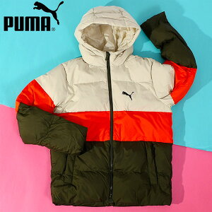 【最終セール】35%off 送料無料 プーマ キッズ 中綿ジャケット PUMA ポリ フーデッド パファージャケット ジュニア 子供 防寒 フード付き ジャンパー アウター 628962