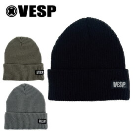 ビーニー VESP ベスプ メンズ 帽子 Light Rib Knit Beanie ニット帽 スケート スノーボード メンズ レディース ユニセックス 2023-2024冬新作 10%off