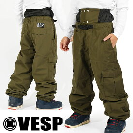 ラスト1着 Lサイズ 送料無料 スノーボードウェア VESP ベスプ Wide Jogger Easy Cargo Pants イージーパンツ スノボ スノーボード ボトムス メンズ レディース ユニセックス 2023-2024冬新作 20%off