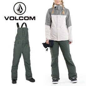 送料無料 スノーボードウェア VOLCOM ボルコム SWIFT BIB OVERALL レディース パンツ グリーン ビブパンツ ボトムス スノボ スノーボード スノーウエア SNOWBOARD WEAR 2023-2024冬新作 25%off