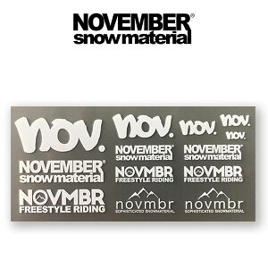 䂤pPbgΉ\I XebJ[ NOVEMBER mxo[ Xm[ {[h TRANS STICKER LOGO 65×145mm JbeBO S Xm{ Xm[{[h V[ V[g