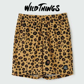 送料無料 ショートパンツ ワイルドシングス メンズ WILDTHINGS PRINT BASE SHORTS プリント ベースショーツ ヒョウ柄 水陸両用 ハーフパンツ ハイブリット アウトドア クライミング 登山 パンツ ボトムス WT24037AD 2024春夏新作