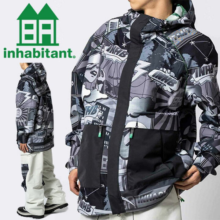 楽天市場】送料無料 スノーボードウェア inhabitant インハビタント 