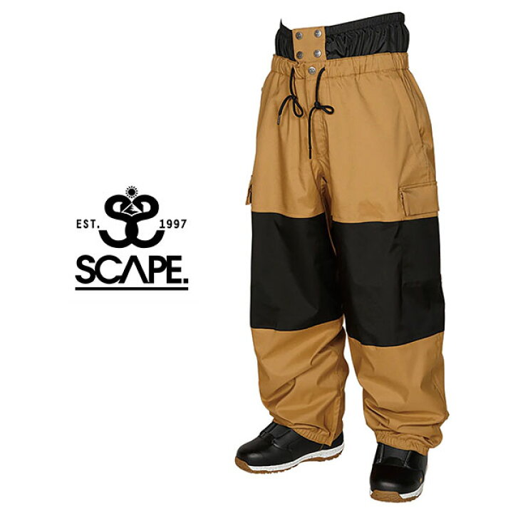 楽天市場】35%off 送料無料 スノーボードウェア SCAPE エスケープ  