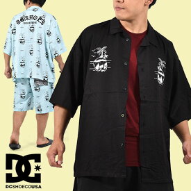 送料無料 オープンカラーシャツ DC SHOES ディーシー メンズ RAYON GRAPHIC SS SHIRT オープン カラー シャツ アロハ レーヨン ヒョウ柄 ダンス スケートボード スケボー ディーシーシュー ディーシーシューズ 25%off