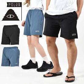 38%off 送料無料 ショートパンツ メンズ ポーラー POLeR DRY SHORTS 速乾 水陸両用 パンツ メンズ ドライ ショーツ ハーフ パンツ 半パン 短パン ショートパンツ ゴムパンツ アウトドア フェス キャンプ レディース