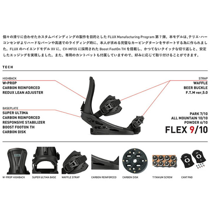 楽天市場】送料無料 FLUX フラックス バインディング XV MF-07 