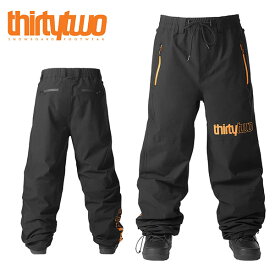 送料無料 スノーボードウェア ThirtyTwo 32 サーティー トゥー SWEEPER PANT メンズ パンツ ブラック スノボ スノーボード ボトムス メンズ サーティーツー 2023-2024冬新作 25%off