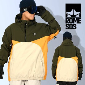 ラスト1点 XLサイズ 送料無料 スノーボードウェア ROME SDS ローム OG PULLOVER JACKET プルオーバー ジャケット アーミーグリーン オリーブ系 メンズ スノボ スノーボード スノーウェア 21023302 2023-2024冬新作 25%off