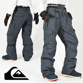 30%off 送料無料 スノーボードウェア QUIKSILVER クイックシルバー メンズ PORTER GAITER DENIM PANTS スノボ スノーボード スノー デニム カーゴ パンツ ウェア QPT233401 2023-2024冬新作