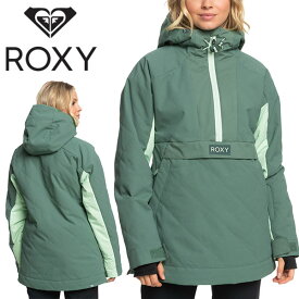 35%off 送料無料 スノーウェア ROXY ロキシー レディース ジャケット グリーン系 RADIANT LINES OVERHEAD JACKET アノラック スノーボード スノボ スキー スノー ウェア アウター ERJTJ03426 2023-2024冬新作