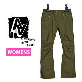 Sサイズのみ 40%off 送料無料 スノーボードウェア AA HARDWEAR ダブルエー ハードウェア MID 2 PANTS レディース パンツ カーキ スリム SLENDER FIT スノボ ボトムス ガール