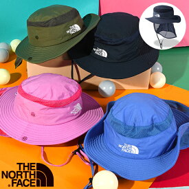 送料無料 ノースフェイス UVカット ハット キッズ THE NORTH FACE Kids Sunshield Hat サンシールド ハット 帽子 子供 撥水 紫外線 日差し防止 サンシェード NNJ02316 2024春夏新色