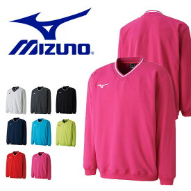 送料無料 テニス バドミントン 定番トレーナー ミズノ MIZUNO 中厚 スウェットシャツ メンズ レディース 長袖 スエット 練習 部活 クラブ