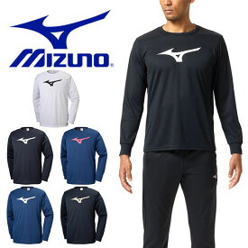 長袖 Tシャツ ミズノ MIZUNO メンズ レディース ビッグロゴ トレーニング ランニング ジョギング ジム スポーツ ウェア 得割20