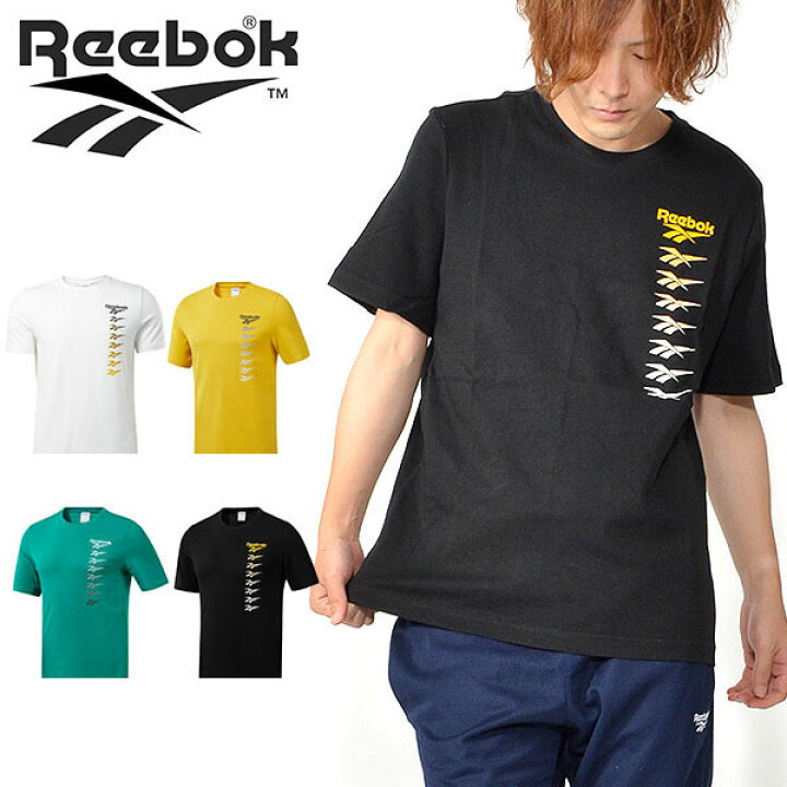 楽天市場 ゆうパケット対応可能 半額 50 Off 半袖 Tシャツ リーボック クラシック Reebok Classic メンズ Cl ベクター グラデーションプリント Tシャツ ロゴ スポーツ カジュアル スポカジ Fxp21 エレファントｓｐｏｒｔｓ