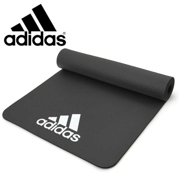 楽天市場】アディダス adidas フィットネスマット 7mm グレー