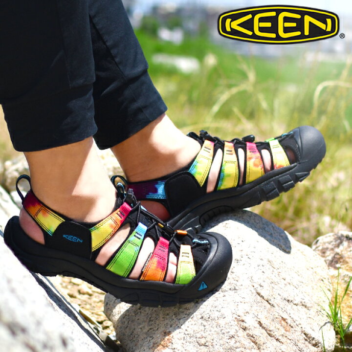 楽天市場 送料無料 キーン サンダル レディース 水陸両用 Keen Newport H2 ニューポート 101 タイダイ 防水 靴 シューズ アウトドア キャンプ レジャー ハイブリット 国内正規品 エレファントｓｐｏｒｔｓ