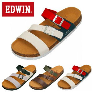 送料無料 エドウィン サンダル EDWIN メンズ 天然コルク フットベット アーチサポート コンフォートシューズ 疲れなし 歩き やすい カジュアル おしゃれ シューズ 靴 EB1005